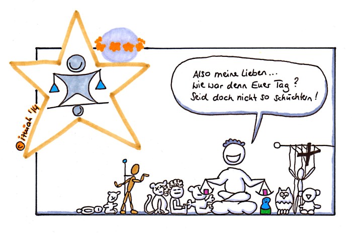 sternzeichen7_waage_okt_0514_schart freunde um sich